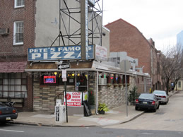 Pete's Famous Pizza Restaurant on corner