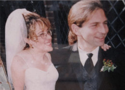 Robin and Steve Valette at their wedding